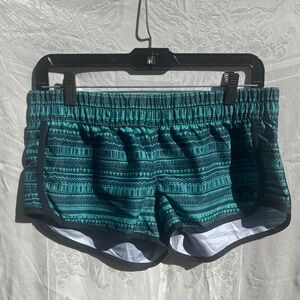 Hurley Teal Patterned Women's Board Shorts